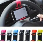 New Universal Car Phone Bracket Car Steering Wheel Car Navigation Rack Telescopic Clip Mobile Phones Car Phone Holder - Image 11