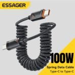 Essager Car Spring Type C Cable For iPhone 16 15 Xiaomi Samsung 100W PD Fast Charging For Macbook iPad Type C to Type C Cable - Image 10