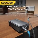 Essager Power Bank 20000mAh Portable PD 65W Fast Charging Mobile Phone External Battery Powerbank For IPhone17 16 15 Laptop Mac - Image 7