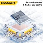 Essager Car Spring Type C Cable For iPhone 16 15 Xiaomi Samsung 100W PD Fast Charging For Macbook iPad Type C to Type C Cable - Image 5