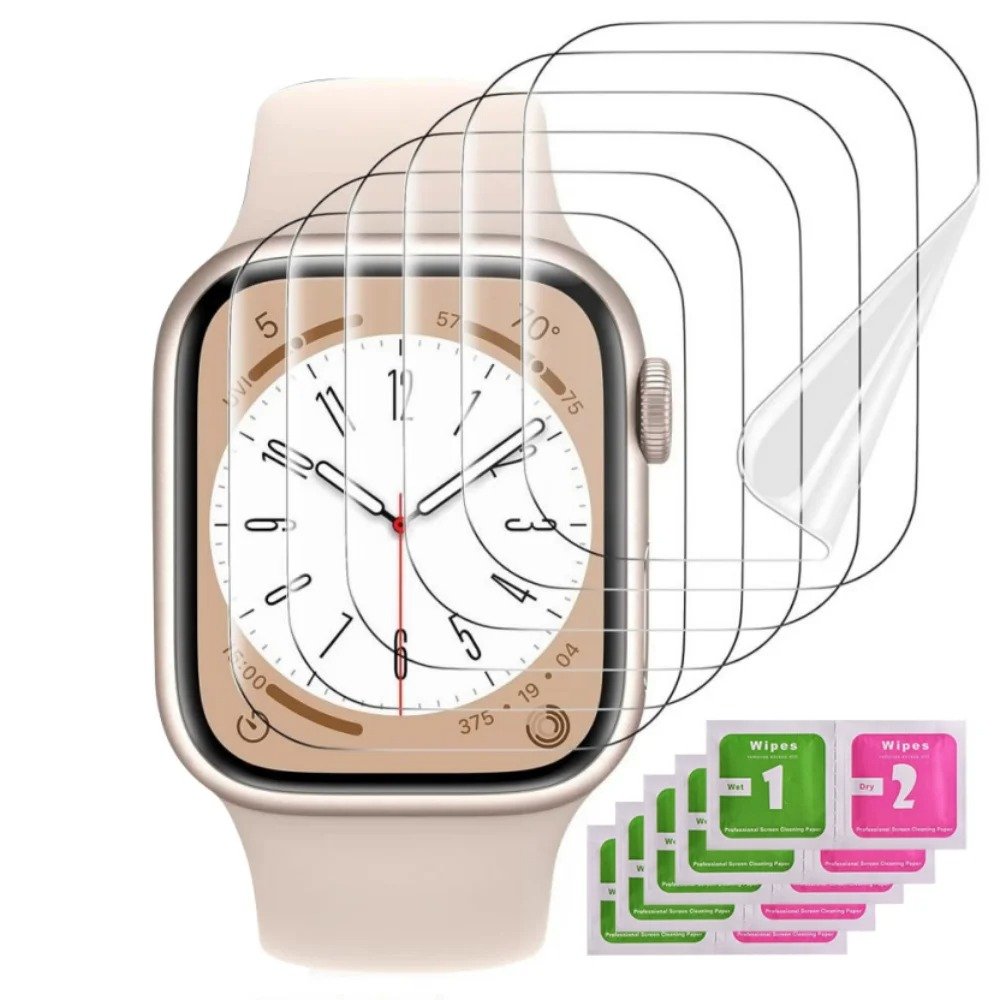 main-image-7 5PCS Hydrogel Film for Apple Watch Ultra 3 2 49MM 7 8 9 41 45MM S10 11 42 46MM Screen Protector Apple Watch 1 6 SE 40 44 42 38MM - Image 1