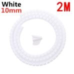 2M 16/10mm Flexible Spiral Cable Wire Protector Cable Organizer Computer Cord Protective Tube Clip Organizer Management Tools - Image 9
