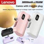 Lenovo Mini Capsule 50000mAh High Capacity Power Bank Portable Wireless Fast Charging External Battery For iPhone Huawei Samsung - Image 11