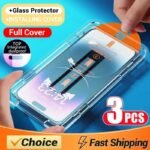 Oleophobic Coating Dust Free Screen Protector For iPhone 17 Pro Max 16 15 18 13 11 12 14 Pro Max SE 16e 7 8 Air Tempered Glass