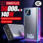 OnePlus 140W 500000mAh Ultra Capacity Power Bank Super Fast Charging CCC Portable Battery Charger For IPhone Samsung 2026 New