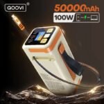 QOOVI 50000mAh Power Bank PD 100W Fast Charging Portable Large Battery Capacity Power Station For iPhone Laptop Samsung Xiaomi