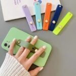 Universal Phone Hand Band Bracket Silicone Phone Holder Finger Ring Push Pull Grip Stand Sticker Phone Holder