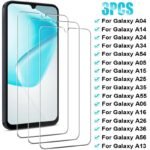 3PCS Tempered Glass For Samsung Galaxy A56 A36 A55 A35 A25 A15 A05S Screen Protector for Samsung A54 A34 A24 A14 A13 A26 A16 A06