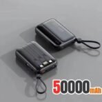 Lenovo Fast Charging Mini Battery Pack 50000mAh Power Bank with 4 Built-in Type C Cables for iPhone Samsung Android Devices - Image 9