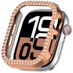 Cover For Apple watch Case 46mm 42mm 44mm 40mm 45mm 41mm Bling Rhinestone PC Bumper Protector Face iWatch Series 11 10 SE 9 8 7 - Image 4