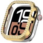 Cover For Apple watch Case 46mm 42mm 44mm 40mm 45mm 41mm Bling Rhinestone PC Bumper Protector Face iWatch Series 11 10 SE 9 8 7 - Image 2