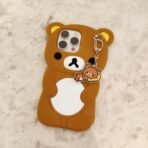 Cute Cartoon 3D Rilakkuma Phone Case For iPhone 16 15 14 13 12 11 Pro X XS Max XR 6 7 8 Plus 4 4S 5 5S SE Soft Silicone Cover - Image 2