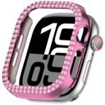 Cover For Apple watch Case 46mm 42mm 44mm 40mm 45mm 41mm Bling Rhinestone PC Bumper Protector Face iWatch Series 11 10 SE 9 8 7 - Image 3