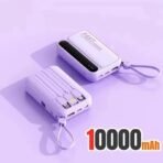 Lenovo Fast Charging Mini Battery Pack 50000mAh Power Bank with 4 Built-in Type C Cables for iPhone Samsung Android Devices - Image 5