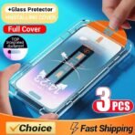 Oleophobic Coating Dust Free Screen Protector For iPhone 17 Pro Max 16 15 18 13 11 12 14 Pro Max SE 16e 7 8 Air Tempered Glass - Image 6
