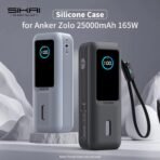 Silicone Case for Anker Zolo 25000mAh 165W Power Bank Portable Charger Protective Case Travel Carrying Case TF/SIM storage Bag - Image 11