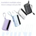 Lenovo Fast Charging Mini Battery Pack 50000mAh Power Bank with 4 Built-in Type C Cables for iPhone Samsung Android Devices - Image 19