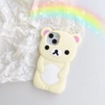 Cute Cartoon 3D Rilakkuma Phone Case For iPhone 16 15 14 13 12 11 Pro X XS Max XR 6 7 8 Plus 4 4S 5 5S SE Soft Silicone Cover - Image 10