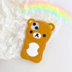 Cute Cartoon 3D Rilakkuma Phone Case For iPhone 16 15 14 13 12 11 Pro X XS Max XR 6 7 8 Plus 4 4S 5 5S SE Soft Silicone Cover - Image 7