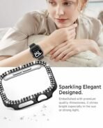 Cover For Apple watch Case 46mm 42mm 44mm 40mm 45mm 41mm Bling Rhinestone PC Bumper Protector Face iWatch Series 11 10 SE 9 8 7 - Image 7