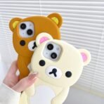 Cute Cartoon 3D Rilakkuma Phone Case For iPhone 16 15 14 13 12 11 Pro X XS Max XR 6 7 8 Plus 4 4S 5 5S SE Soft Silicone Cover - Image 9