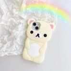 Cute Cartoon 3D Rilakkuma Phone Case For iPhone 16 15 14 13 12 11 Pro X XS Max XR 6 7 8 Plus 4 4S 5 5S SE Soft Silicone Cover - Image 6