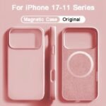 For Magsafe Magnetic Liquid Silicone Case For iPhone 17 16 15 14 13 Pro Max 17Pro Air 16Pro Wireless Charge Soft Cases Cover